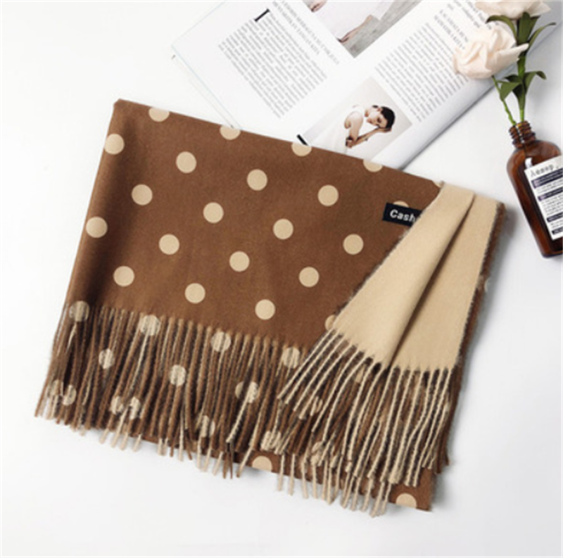 Polka Dot Cashmere Scarf