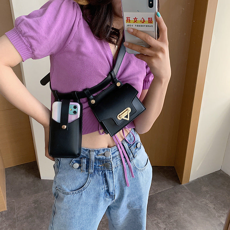 Fashion All-match Crossbody Chest Belt Bag