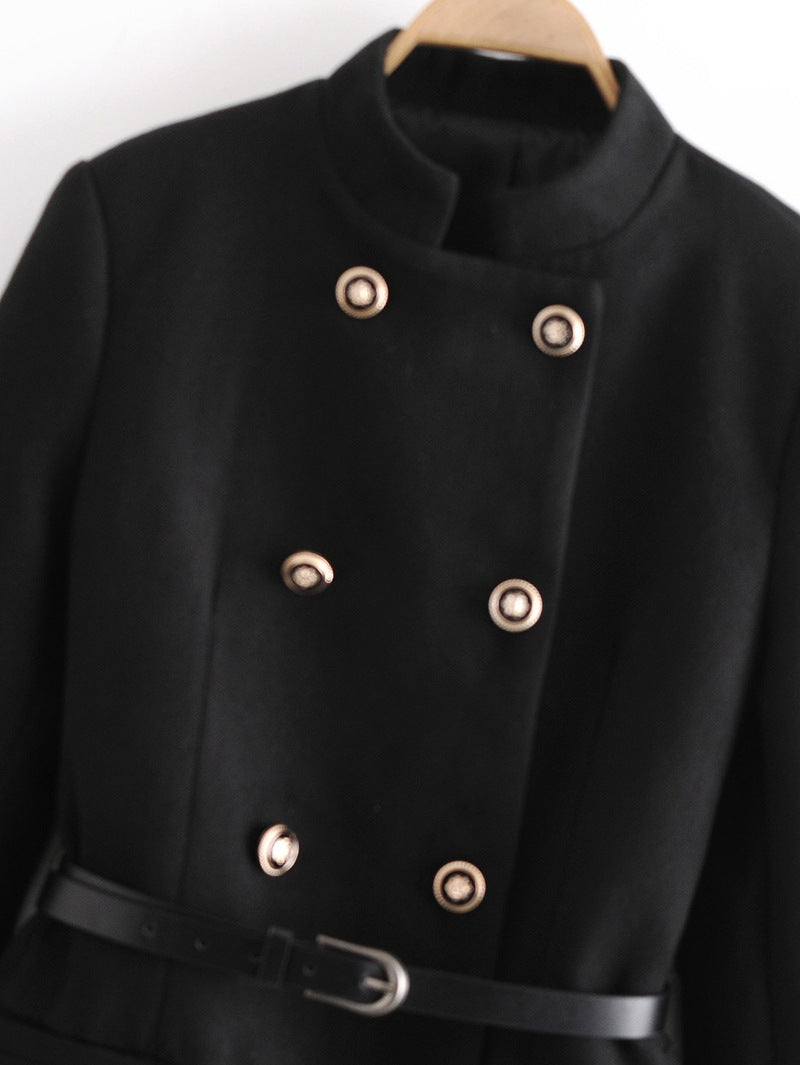 Belted Woolen Coat