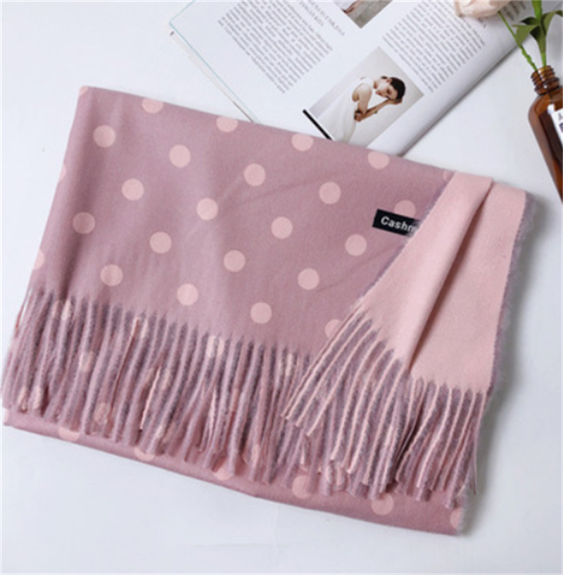 Polka Dot Cashmere Scarf