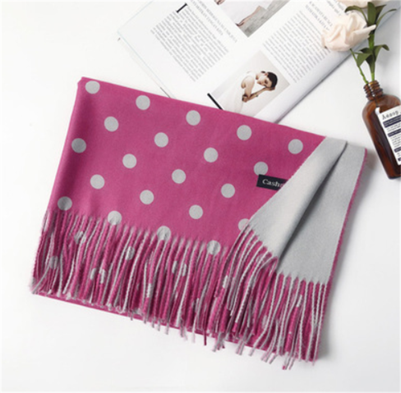 Polka Dot Cashmere Scarf