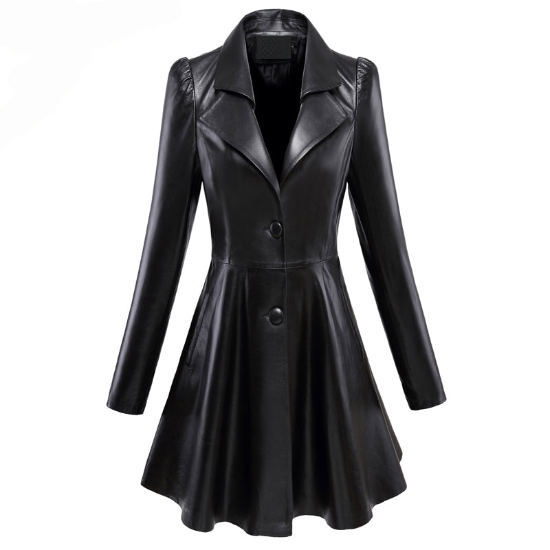 Long Leather Coat