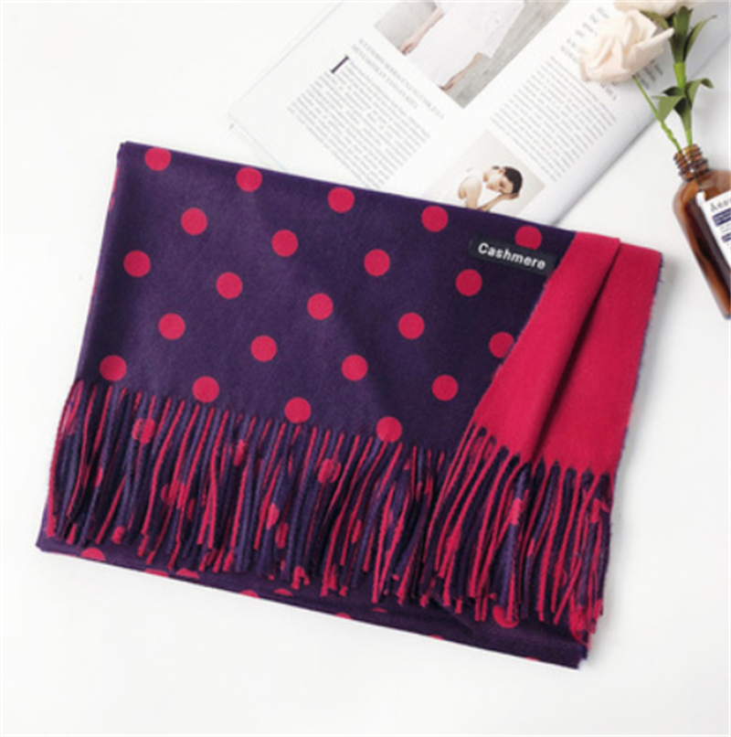 Polka Dot Cashmere Scarf