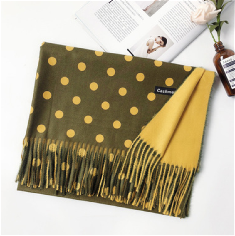 Polka Dot Cashmere Scarf