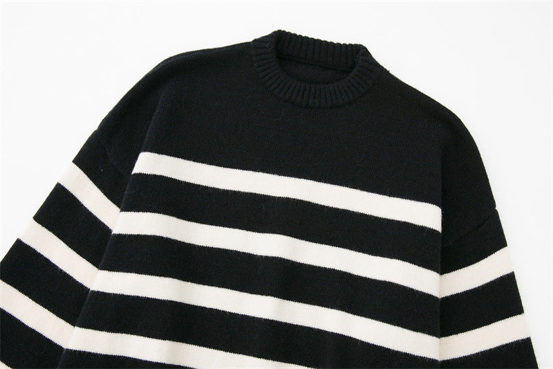 V-neck Striped Sweater