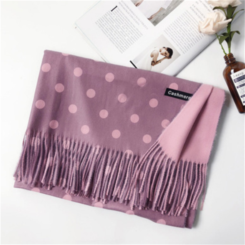 Polka Dot Cashmere Scarf