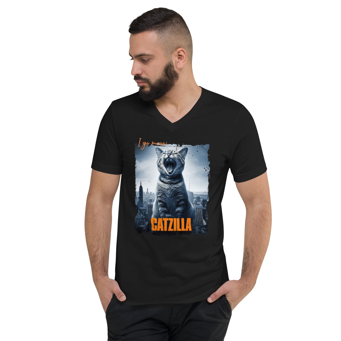 Unisex Short Sleeve V-Neck T-Shirt