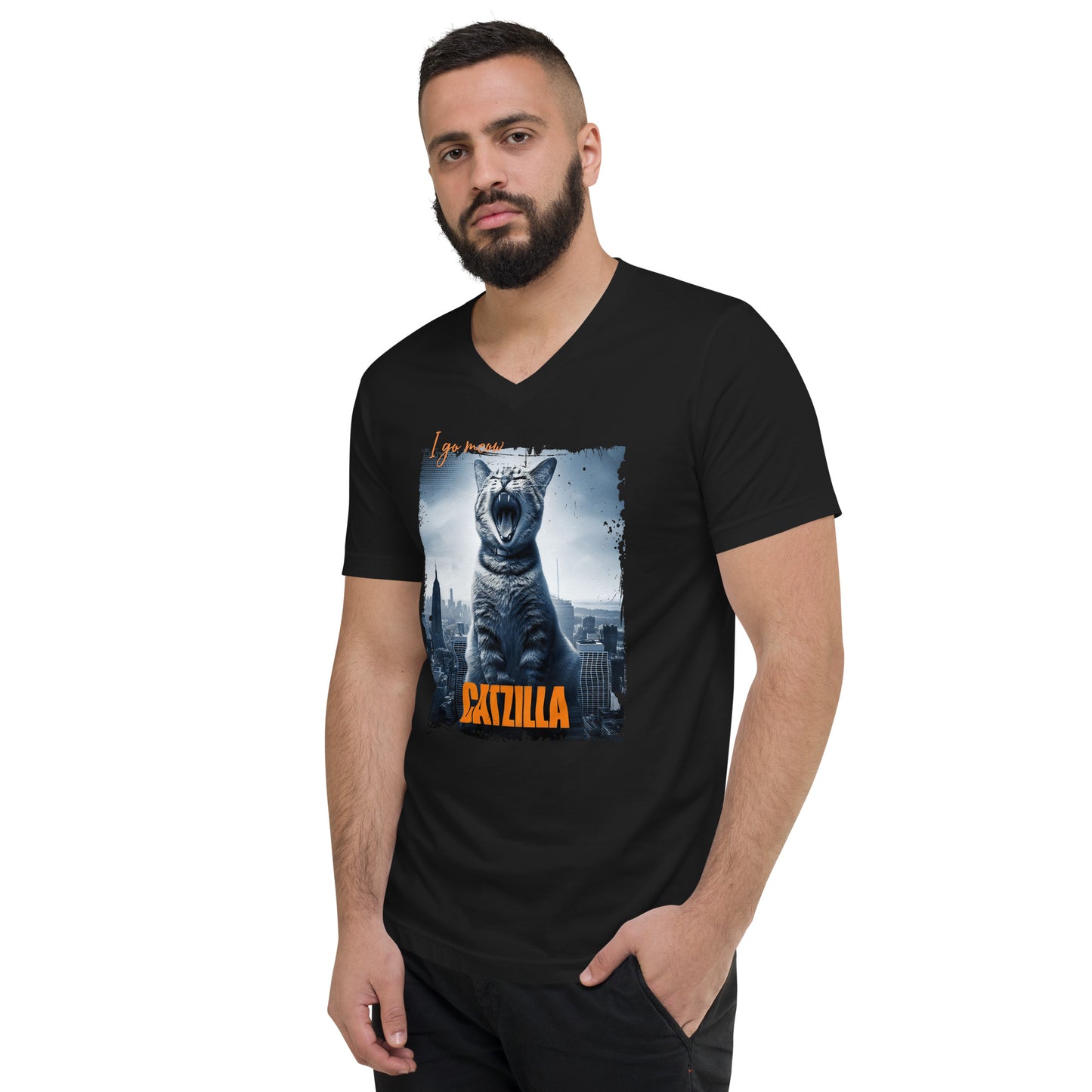 Unisex Short Sleeve V-Neck T-Shirt