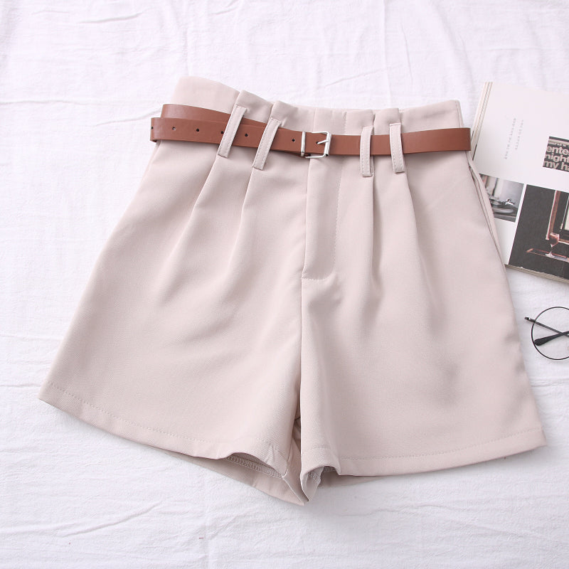 High Waist Slim Shorts Pants