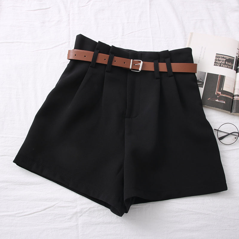 High Waist Slim Shorts Pants