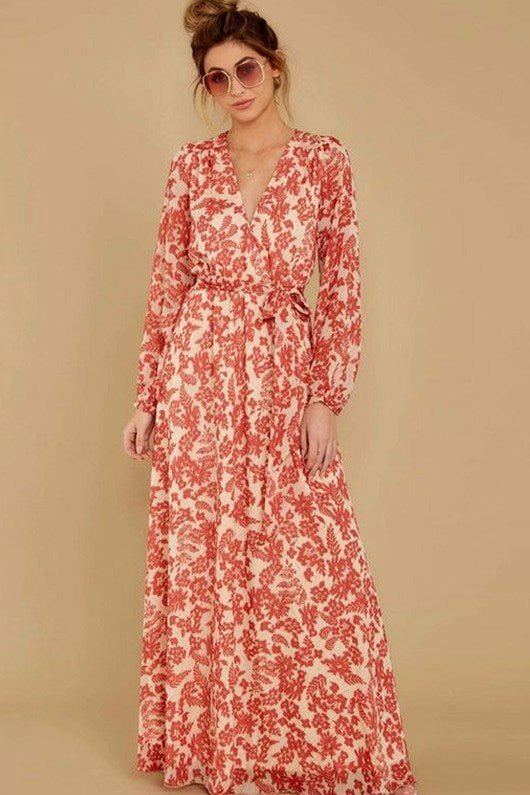 Pattern Long Dress