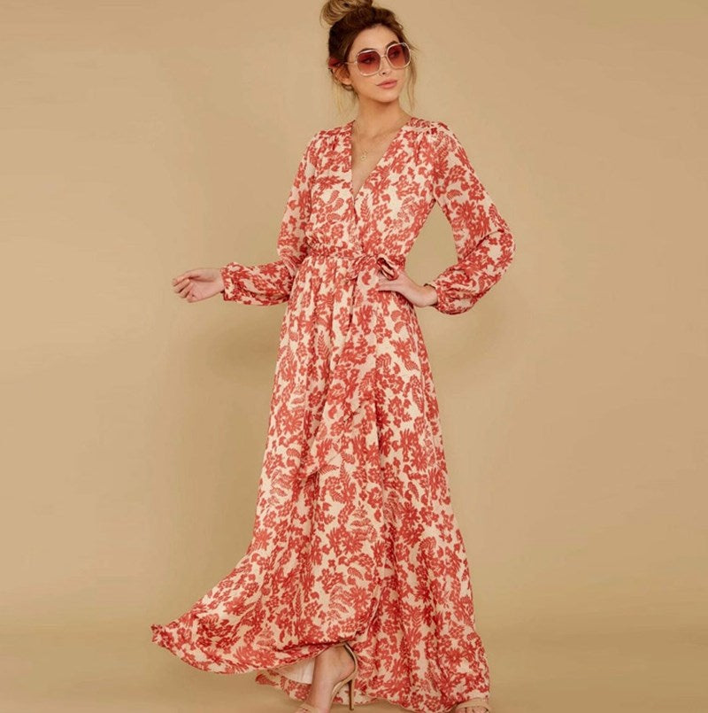 Pattern Long Dress