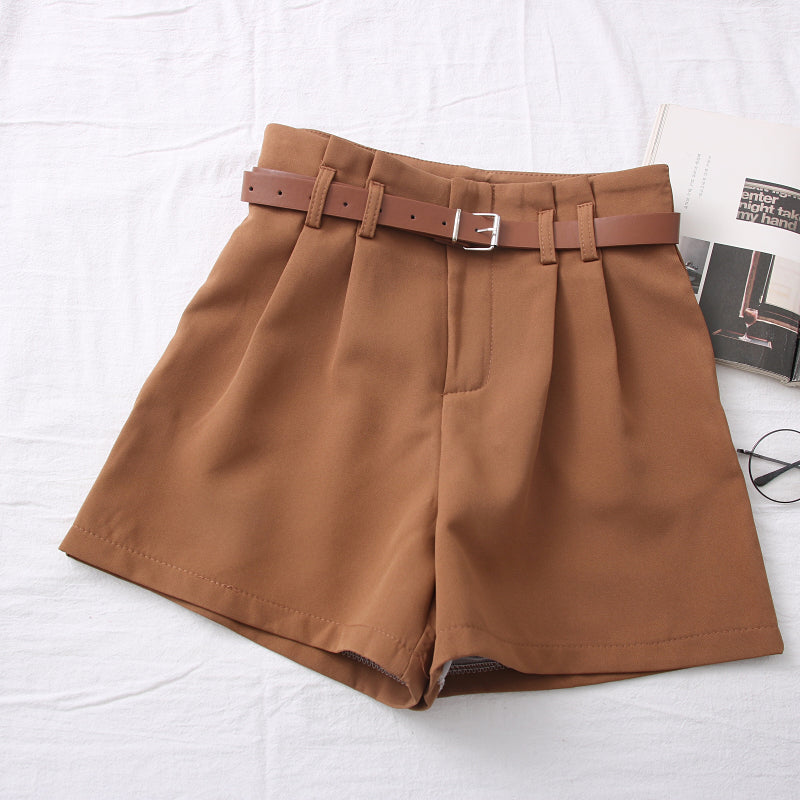 High Waist Slim Shorts Pants