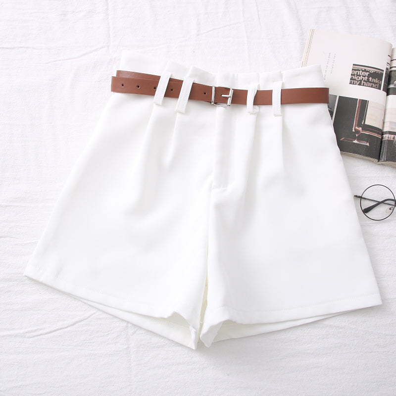 High Waist Slim Shorts Pants